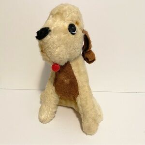 Genie Toys Puppy Dog Plush Vintage Mohair Stuffed Animal Toy Firm Stuffing Toy